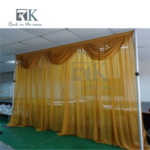Wholesale Pipe <b>Stand</b> Pipe and Drape Aluminum Standing Curtain System Black Fabric Backdrop Kit Detachable - Product Image 2