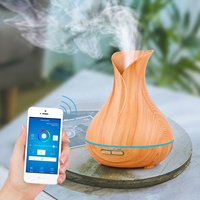 Humidificateur intelligent au grain de bois, ml, diffuseur d'huile essentielle, parfum, brume ultrasonique