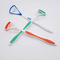 Raspador de Lengua de Silicona con Mango Antideslizante, Cepillo Limpiador de Lengua, Elimina el Mal Aliento, Herramienta de Higiene Bucal, Logotipo Personalizado, Venta al Por Mayor