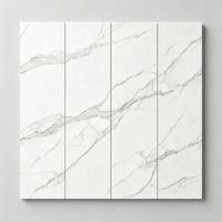Dalle de porcelaine blanche brillante 900x2600x9mm au design moderne, antibactérienne, imperméable, ignifuge et écologique pour salon