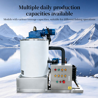 Offre Spéciale : Machine à glace en flocons industrielle pour eau de mer, 15 tonnes, pour bateaux, commerciale, portable, avec compresseur, pompe et PLC, à économie d'énergie, pour la pêche