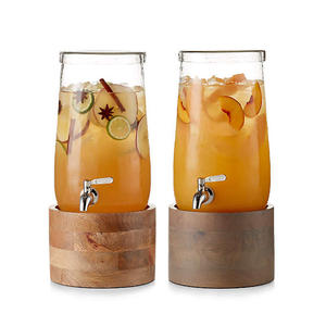 Support de Table en bois pour distributeur de boissons, cylindre naturel personnalisé, rehausseur, pour cuisine, 1 pièce - Product Image 2