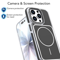 Étui de téléphone robuste magnétique haute résistance pour iPhone 15 Pro, double couche, protection antichoc, protection intégrale du corps