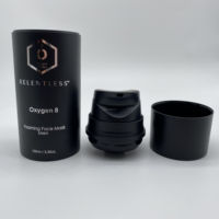 Bouteilles de lotion pour fond de teint sous vide, pompe sans air en PP, cylindre en plastique blanc personnalisé, 30 ml, 50 ml, 100 ml, 120 ml, 150 ml, 200 ml