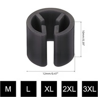 Cintre rond noir invisible en PVC à quatre dents pour étiquettes de vêtements, impression recto-verso, vente chaude transfrontalière
