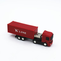 Clé USB en forme de camion en caoutchouc coloré à bas prix, clé USB pour voiture, 4 Go 8 Go