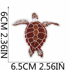 Iron on Embroidered Navy Theme Sea Gull Steamer Tortoise Sailing Life Ring Rudder Patch for Clothing <b>Hat</b> <b>Bag</b> Decoration - Product Image 5