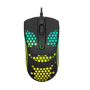 Chơi Game Led Backlit có dây chuột vỏ Rỗng thiết kế Gamer cầu vồng ánh sáng máy tính trọng lượng nhẹ Ergonomic Chuột bán buôn - Product Image 4