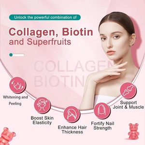 Gomitas de Colágeno para Blanquear la Piel, Saludables, con Biotina para el Cabello y Uñas, Gomitas de Colágeno Personalizables OEM/ODM - Product Image 3