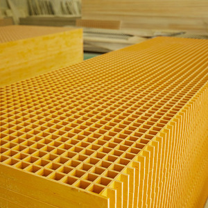 Haoyang Fiberglass Grating 50mm Load Bearing Corrosion Resistant For Sewage Ditch Photovoltaic Maintenance Platform - Product Image 3
