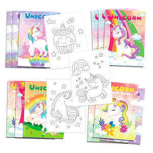 Regalo del Día DE LOS NIÑOS dibujos animados DIY libro <span class=keywords><strong>para</strong></span> colorear unicornio Animal Graffiti pintura Color cubierta sillín costura libro <span class=keywords><strong>para</strong></span> colorear <span class=keywords><strong>para</strong></span> niños - Product Image 1