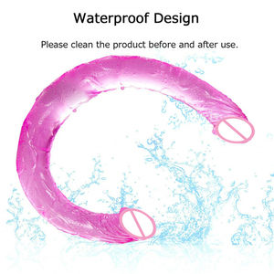 Realistic Penis Double Head Dildos Vaginal <strong>Anal</strong> Plug Sex Toys for Woman Masturbator Lesbian <strong>Orgasm</strong> Toys Jelly Dildo - Product Image 4