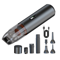 Mini aspirateur de voiture sans fil blanc, rechargeable, aspiration puissante, portable, pour usage professionnel/luxe, marque OEM
