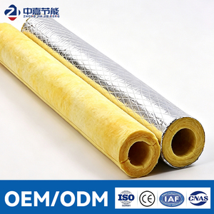 High Density Aluminum Foil Fiberglass Thermal Insulation Industrial Fireproof Glass <b>Wool</b> Insulation Pipe - Product Image 1