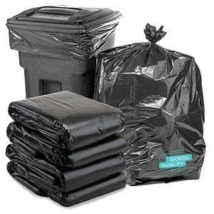 High Quality Material Black Trash Bag and Heavy Duty Garbage for Indoor and Outdoor Use