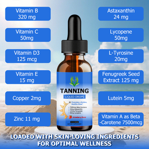 Gotas de Bronceado Líquido OEM con Sabor a Fresa, Protegen la Piel con Antioxidantes, Apoyan el Colágeno y la Reparación de la Piel - Product Image 4