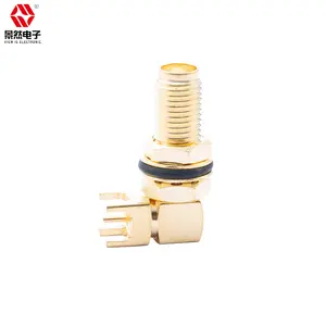 Sma Female Right Angle Pcb Mount With Waterproof O-ring LENGTH 23MM Gold Plated Socket Jcak Sma RF Connector