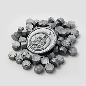 Art & Crafts Pearl Silver Octagon-Shaped Seal Wax Beads For Letters Wedding Invitation Sealing Stamp