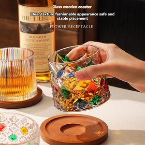 Verre à whisky et à vin en cristal, base rotative, style célébrité internet, pour bière et eau - Product Image 4