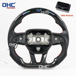 Volante Deportivo de Fibra de Carbono con LED de Colores Inteligentes para Charger Durango Hellcat 2015+ (Sin Calefacción), Disponible en EE. UU. - Product Image 2