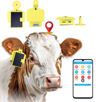Traceur GPS pour bovins GPSONE avec panneau solaire, système d'exploitation Android, positionnement 4G Beidou, écran OLED, batterie au lithium en plastique