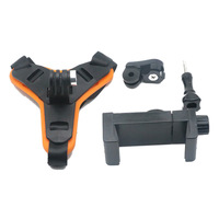 Support de fixation pour casque de moto, caméra d'action, enregistreur vidéo, sangle de fixation, support de menton pour casque intégral, support de téléphone pour caméra d'action 8/7/6/5