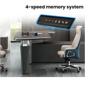 Project Supplier Luxury Office Desk Executive <b>Workstation</b> Adjustable Height Modern Design With Storage Custom Office Desk - Product Image 2
