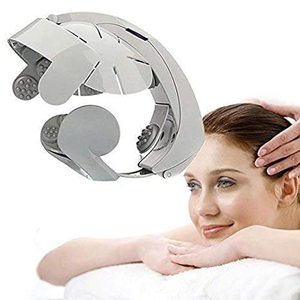 Casque de massage électrique à double vibration pour la tête, appareil de relaxation du cuir chevelu et du cerveau avec airbag pour améliorer la qualité du sommeil - Product Image 3