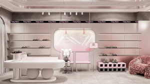 Professional Modern Shoe Display <b>Shelf</b> | Custom Shop Design with LED Light for Shoe Store Fixtures - Product Image 2