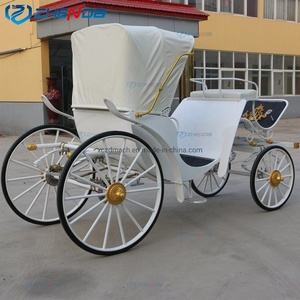 Charrette de tourisme blanche luxueuse à quatre roues, charrette confortable, fournie directement de l'usine - Product Image 4