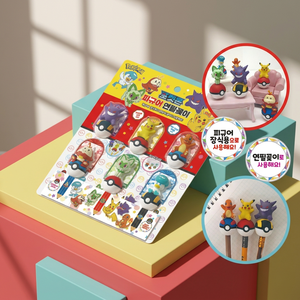 Plastic for 6-Character Figure Pencil Holder Set Korean Kids Desk Organizer Anime <b>Stationery</b> Office Supplies - Product Image 3
