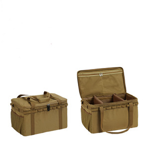 Durable Waterproof Outdoor Collapsible Tactical Utility Tote Bag Large Storage 30L <b>Camping</b> Customize Gear <b>Box</b> Polyester - Product Image 4