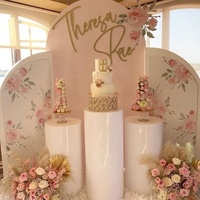 Flo VONVIK — décoration de scène à desserts, présentoir à gâteaux, pilier rond en acrylique, pour fête de mariage