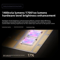 Proyektor H6 4K 1400 Lumens untuk Speaker Android Smart 150 inci Home Theater Nirkabel Ponsel