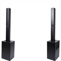 Subwoofer 15 pouces et 4 enceintes colonne de 4 pouces pour système audio de sonorisation de scène extérieure
