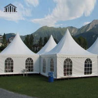 Tentes en PVC imperméables sur mesure de 6m*6m, tentes pagode pour les fêtes en plein air