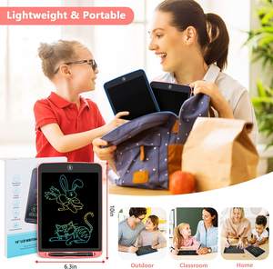 Tableta de escritura LCD para niños, tablero de garabatos reutilizable, tableta de dibujo colorida de 10 pulgadas para niñas, niños pequeños, almohadilla de dibujo Led - Product Image 6