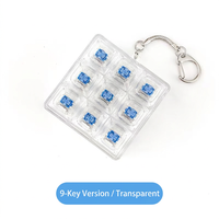 Testeur de commutateurs de clavier à neuf touches, porte-clés anti-stress en plastique, pendentif de décompression avec logo personnalisé