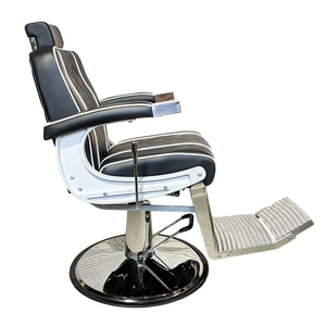 Ghế cắt tóc thủy lực màu đen cổ điển, bán chạy năm 2025, thiết kế châu Âu dành cho nam, xoay 360 độ, điều chỉnh độ cao, phù hợp cho trường học - Product Image 3