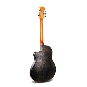 Venta al por mayor ovación ronda vuelta guitarra eléctrica acústica con 4-banda camioneta 41 pulgadas Semi guitarra acústica - Product Image 6