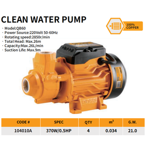 <span class=keywords><strong>Pompe</strong></span> à eau propre auto-amorçante haute pression DINGQI pour usage agricole/ménager, surpresseur d'eau du robinet haute température - Product Image 2