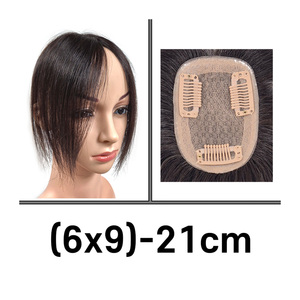 Cosmo in Korea - Peluca de Cabello Humano Remy Premium Coreana (6x9) - 7 Pulgadas, Estilo Natural Liso para Uso Diario de Mujeres - Product Image 3