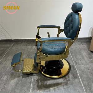Poltrona da Barbiere Pieghevole Nera Siman <span class=keywords><strong>per</strong></span> <span class=keywords><strong>Uomo</strong></span>, Nuovo Design in Metallo <span class=keywords><strong>per</strong></span> Saloni di Parrucchieri e Centri Estetici - Product Image 5