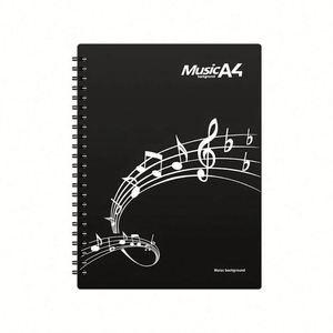 Entrega Rápida, Libro de Datos A4 de Plástico para Negocios, Creativo, Multicapa, 40/60 Páginas, Impresión Serigráfica, para Estudiantes, Profesores, Música, Piano - Product Image 2