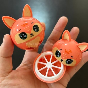ISMAN Vente en gros de contenants pour baume à lèvres en forme de lapin et d'unicornes mignons de 7 g, étuis à rouge à lèvres ronds en forme de dessin animé pour enfants, pots cosmétiques pour enfants - Product Image 3