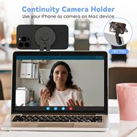 Accessoires pour téléphone Ningbo directement de l'usine, support de téléphone pliable à 360 degrés en alliage, support de téléphone portable magnétique pour ordinateur portable