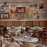Meubles de restaurant modernes en marbre, ensemble table et chaises avec solutions personnalisées, boutique unique pour usage hôtelier