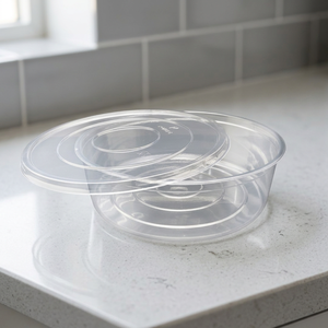 Crystal-clear <b>PET</b> <b>PET</b> Round Container 73H, 250mm DIA Capacity, <b>PET</b> Round 250mm DIA Range - Wholesale <b>PET</b> Hinge Boxes for bakery - Product Image 2
