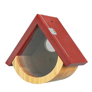 Nido de Colibrí de Madera, Casa para Pájaros Colgante, Decoración de Jardín de Madera Sólida para Aves - Product Image 2