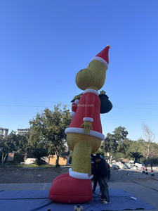 Decoraciones Inflables Gigantes <span class=keywords><strong>del</strong></span> <span class=keywords><strong>Grinch</strong></span> para Fiestas Navideñas en el Jardín con Luces LED, Decoraciones de Navidad y Año Nuevo - Product Image 6